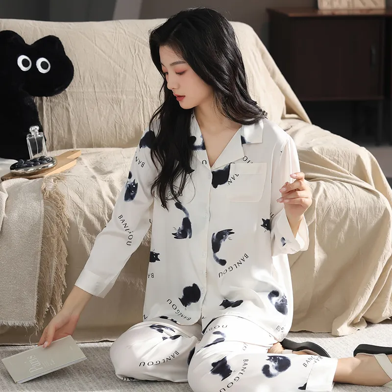 ROUKEER Women's Pajama Sets-19