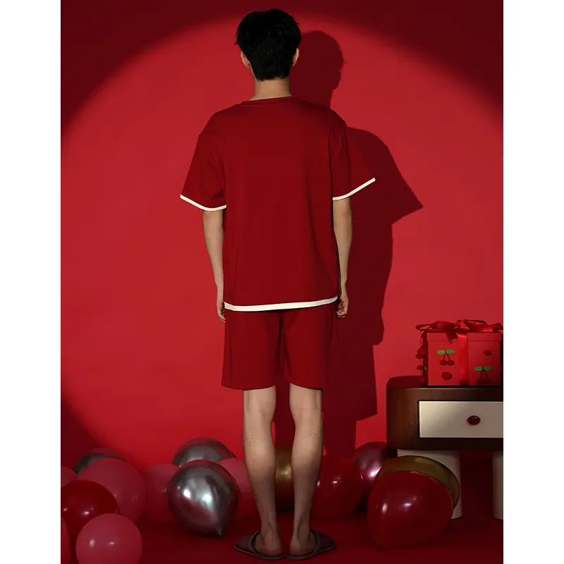 ROUKEER Men Pajama Sets-12
