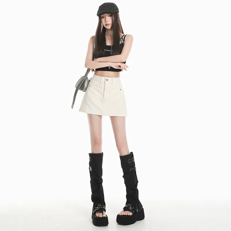 Mm Denim Short Skirts Women's-8