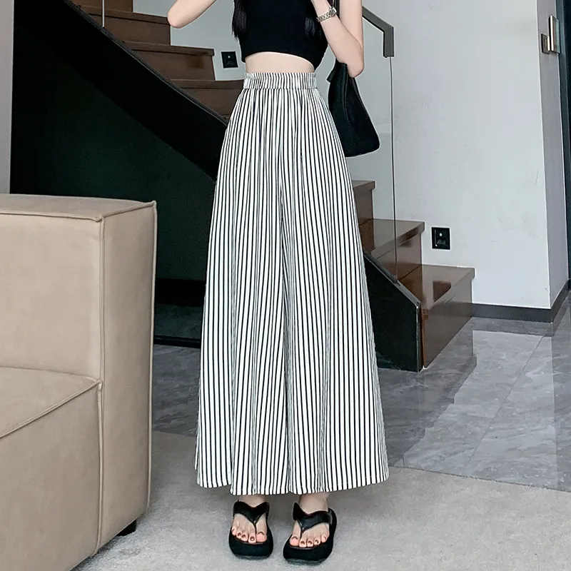 Mm Casual Pants Women's Black/White-3