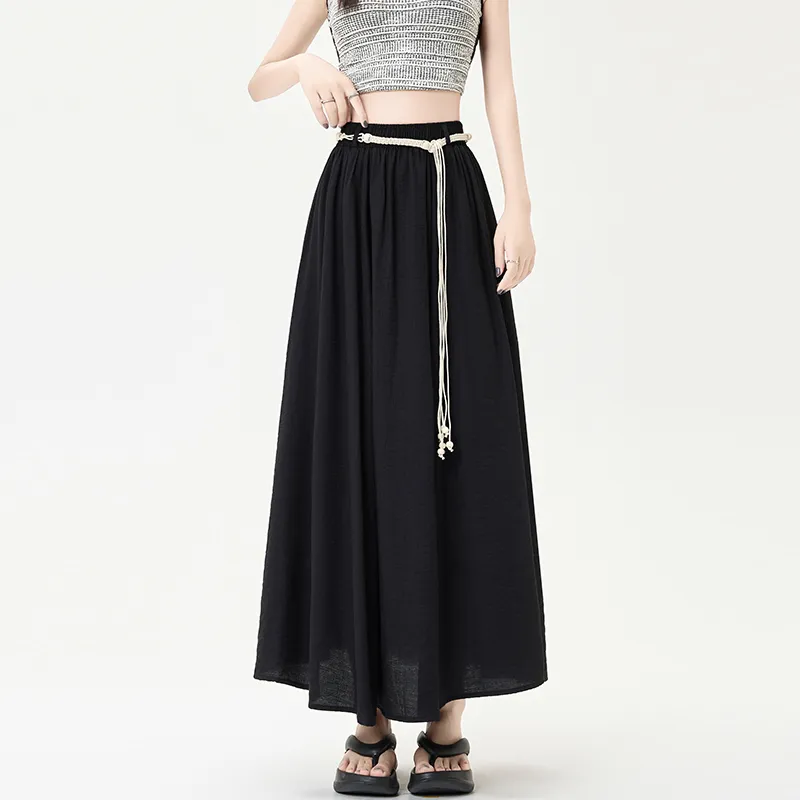 Mm Casual Long Skirts Women's-11