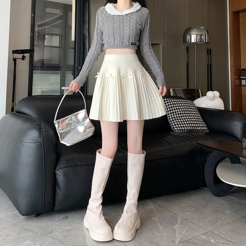 MM Casual Short Skirts For Fall And Winter Women's-4