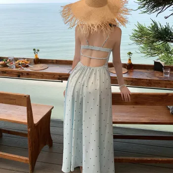 Mm Slip Dresses Women's Blue