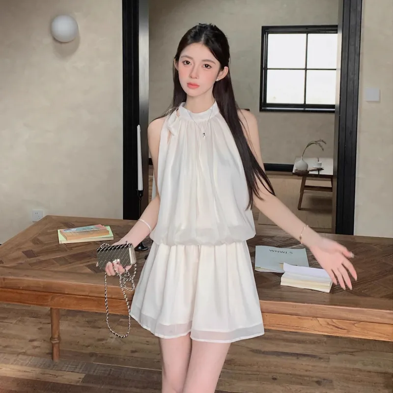 Mm Sleeveless Dresses Women's Apricot-2