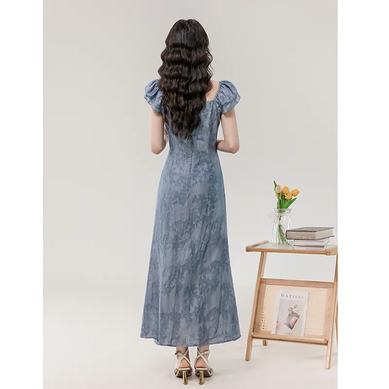 Mm Short Sleeved Dresses Women's Light Blue-5