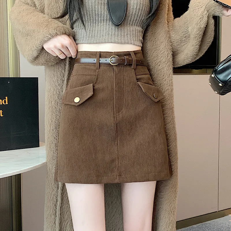 MM Casual Short Skirts For Fall And Winter Women's-16