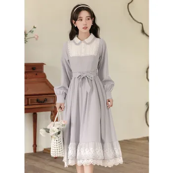 MM Long Sleeved Dresses Women's Blue