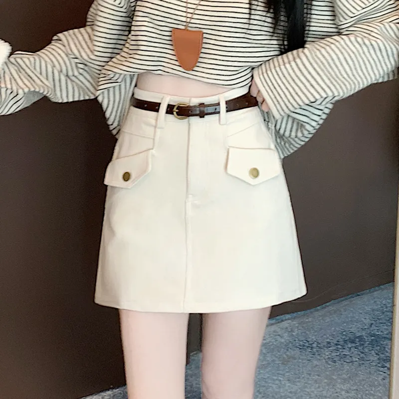 MM Casual Short Skirts For Fall And Winter Women's-8