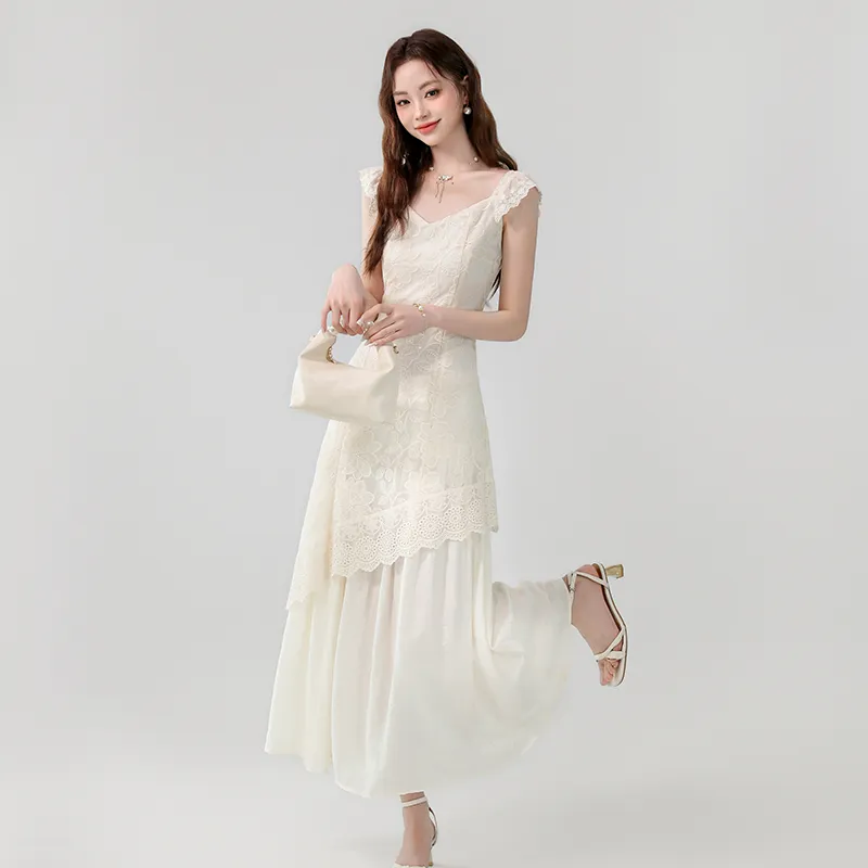 Mm Slip Dresses Women's Apricot-1
