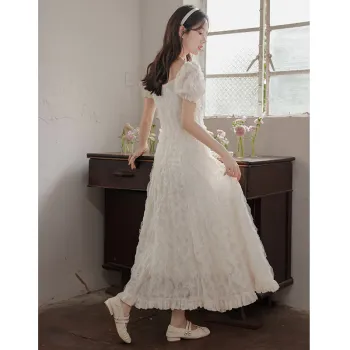 Mm Short Sleeved Dresses Women's Apricot