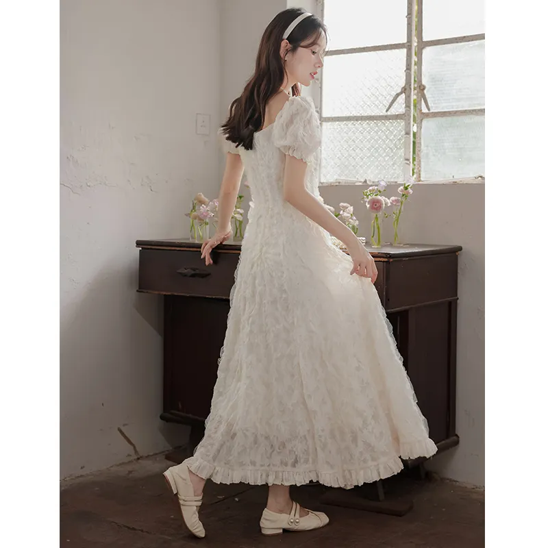 Mm Short Sleeved Dresses Women's Apricot-0