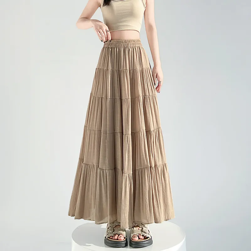 Mm Casual Long Skirts Women's-22