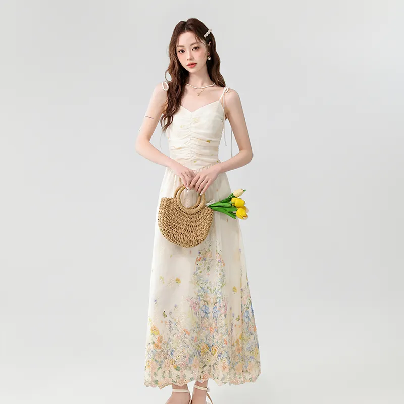 Mm Slip Dresses Women's Apricot-1