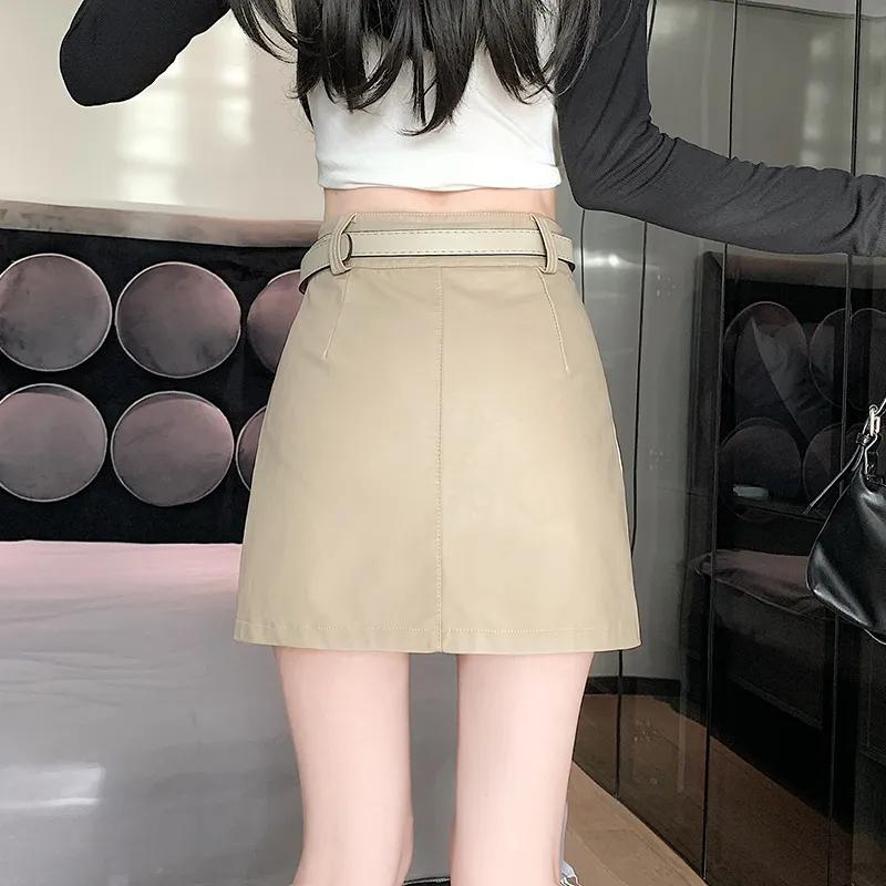 MM Leather Short Skirts Women's-8