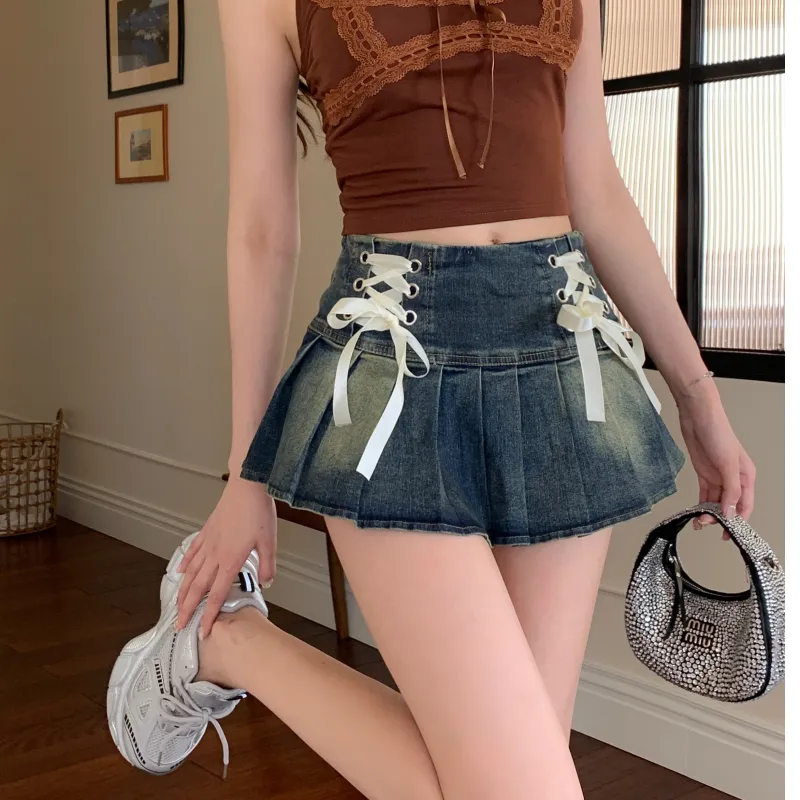 Mm Denim Short Skirts Women's-9