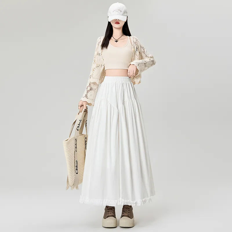 Mm Casual Long Skirts Women's-5