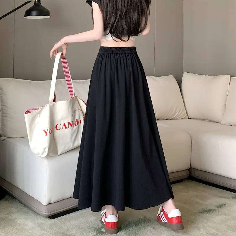 Mm Casual Long Skirts Women's-11