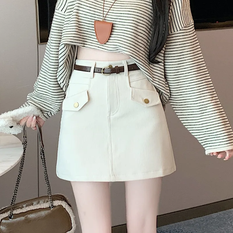 MM Casual Short Skirts For Fall And Winter Women's-10