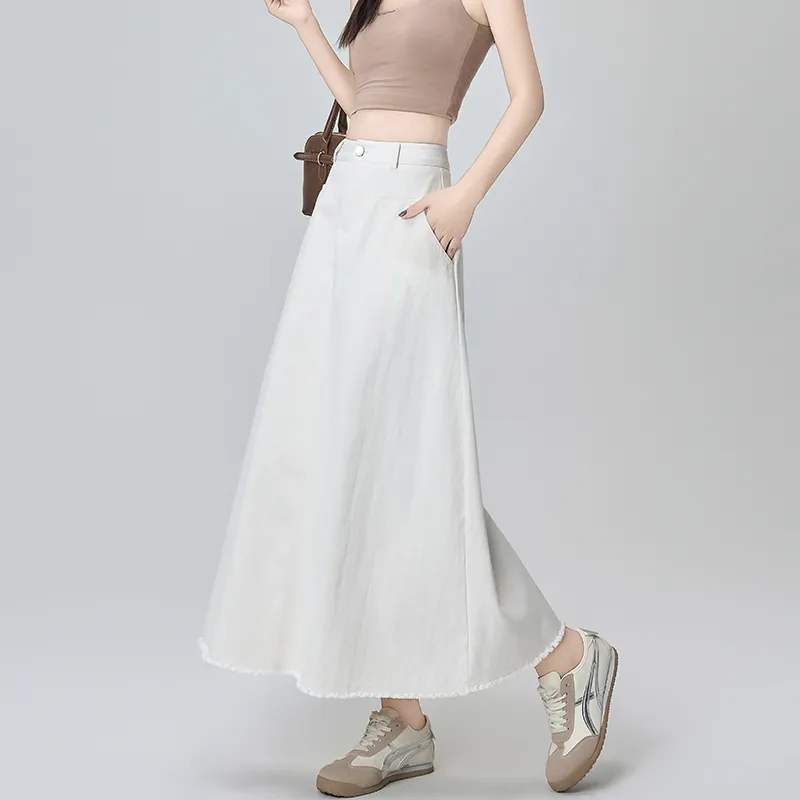 Mm Denim Long Skirts Women's-3