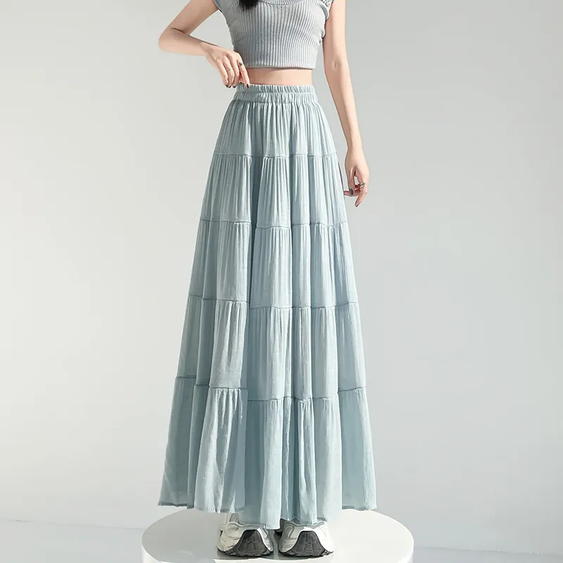 Mm Casual Long Skirts Women's-12