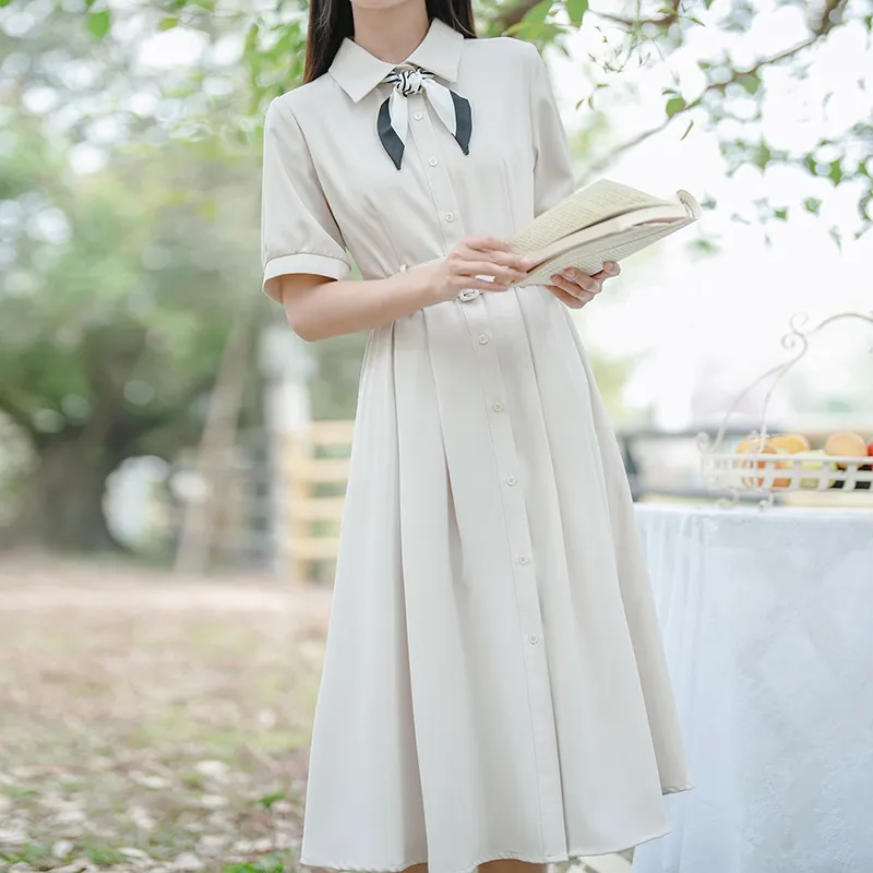Mm Short Sleeved Dresses Women's White-4