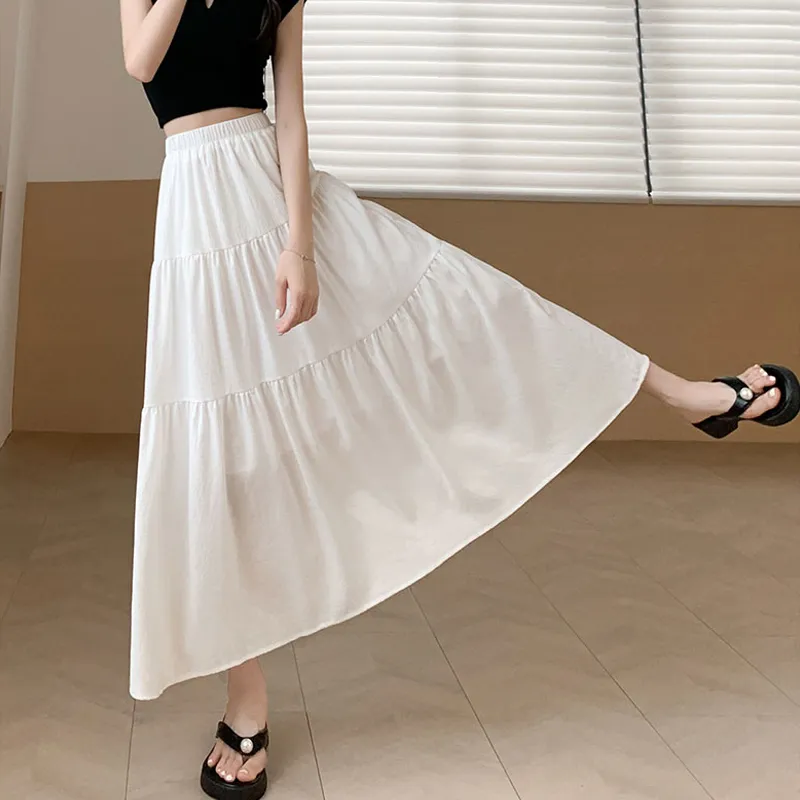 Mm Casual Long Skirts Women's-7