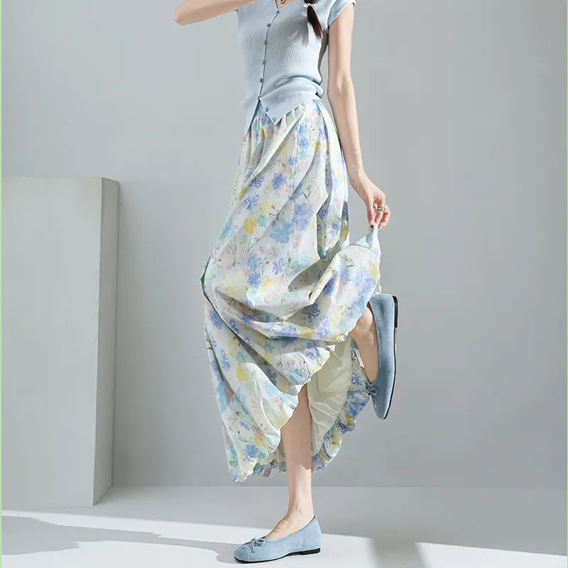 Mm Casual Long Skirts Women's-6