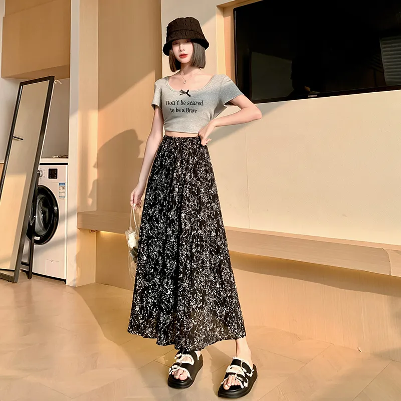Mm Casual Long Skirts Women's-5
