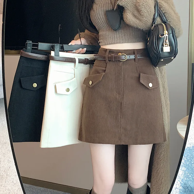 MM Casual Short Skirts For Fall And Winter Women's-19
