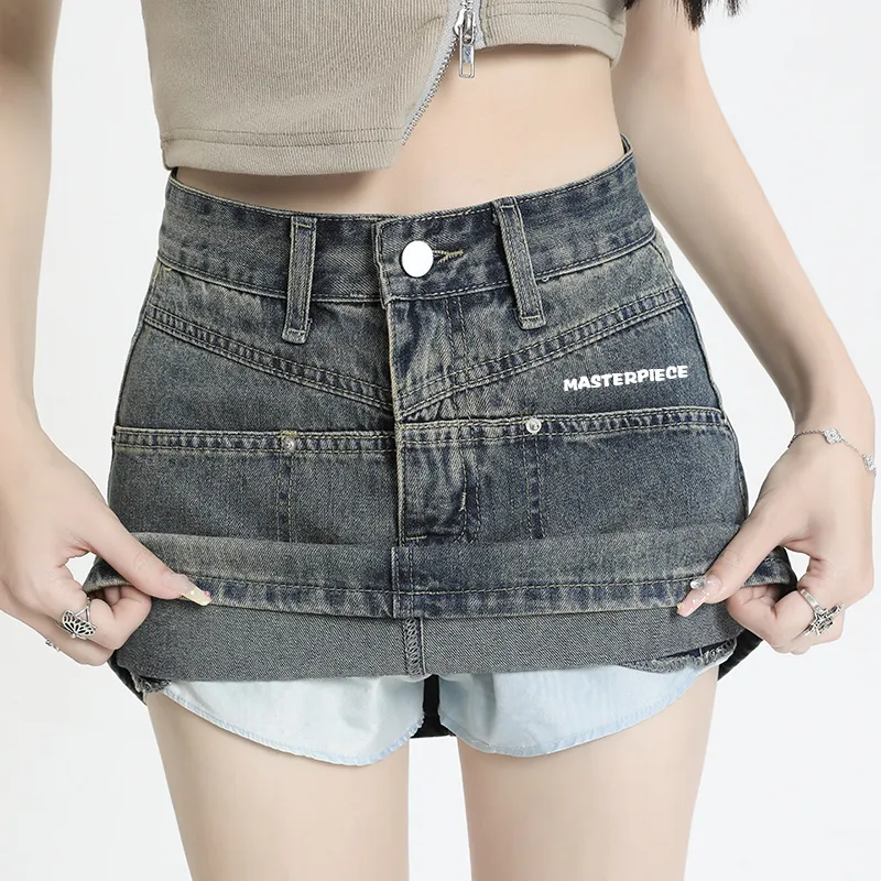 Mm Denim Short Skirts Women's-8