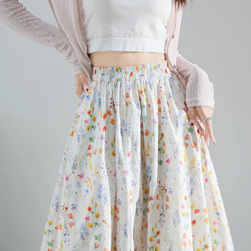 Mm Casual Long Skirts Women's-3