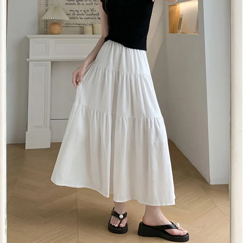 Mm Casual Long Skirts Women's-8