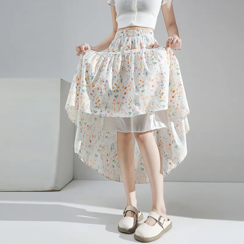 Mm Casual Long Skirts Women's-3