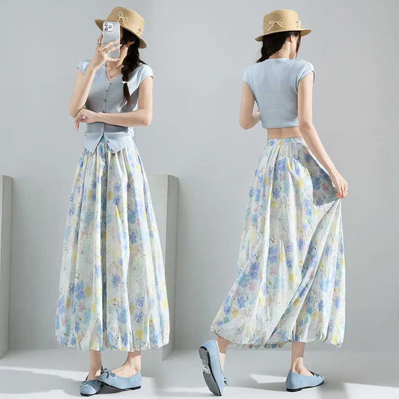 Mm Casual Long Skirts Women's-10