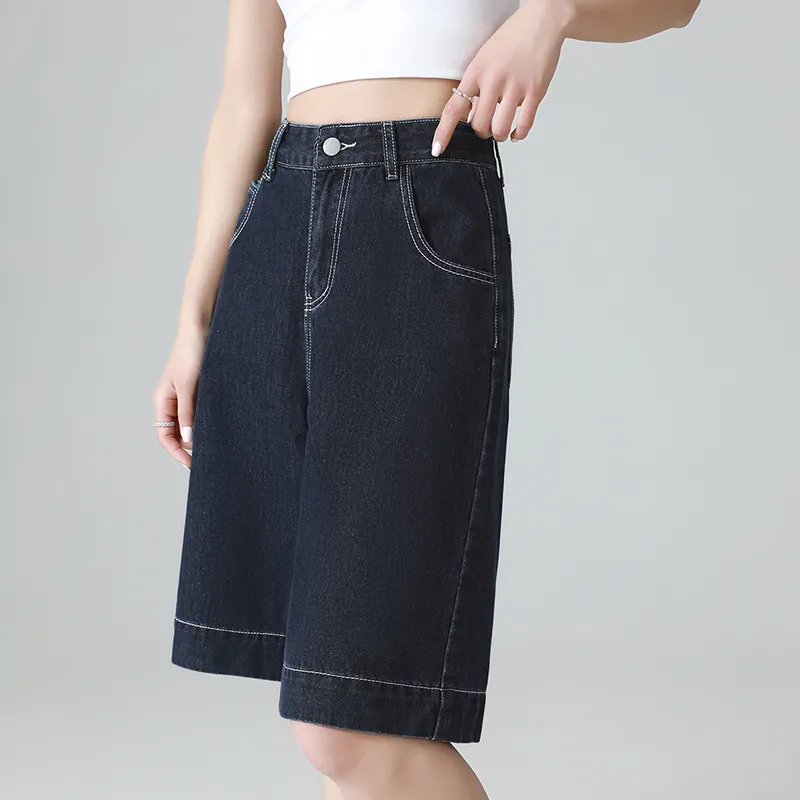 MM Denim Shorts Women's Dark Blue-2
