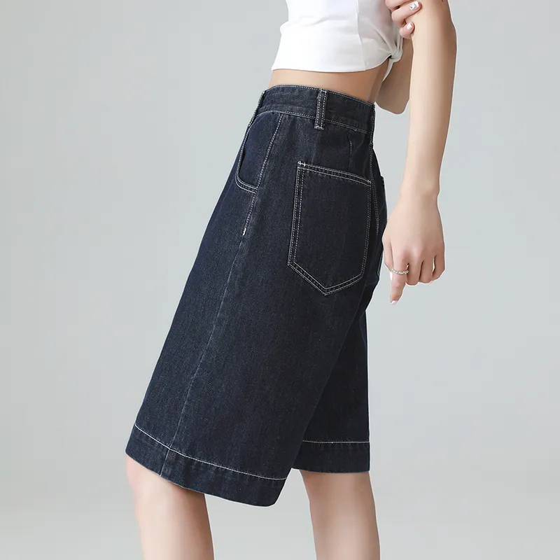 MM Denim Shorts Women's Dark Blue-3