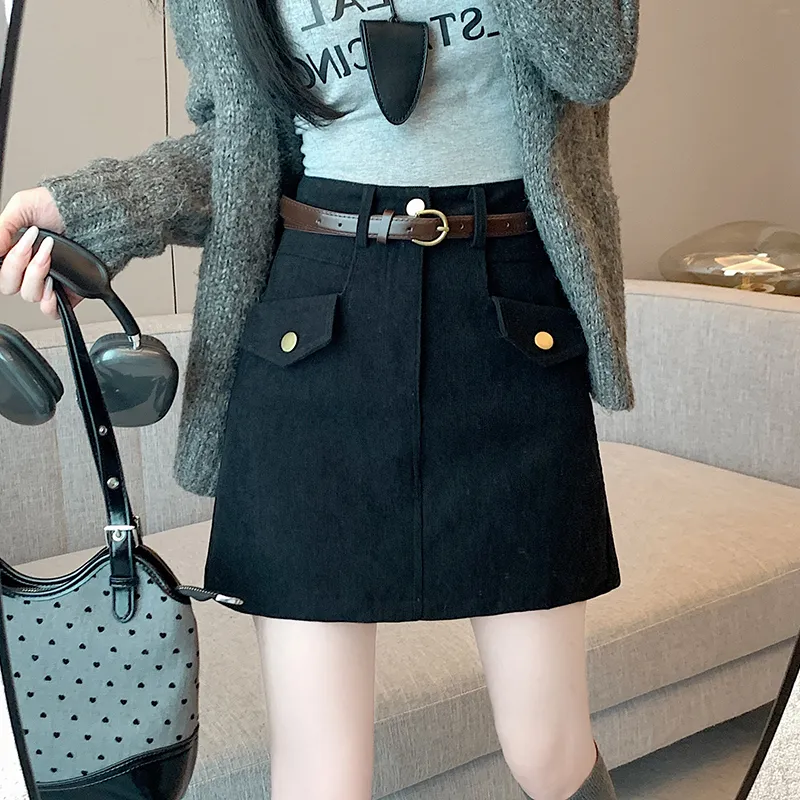 MM Casual Short Skirts For Fall And Winter Women's-4