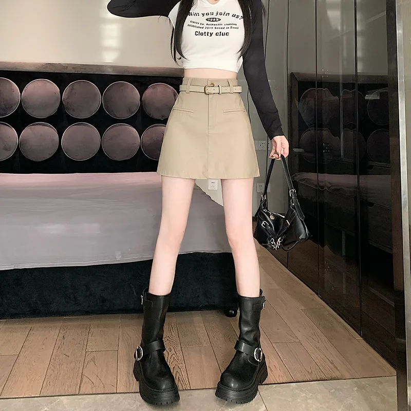 MM Leather Short Skirts Women's-10