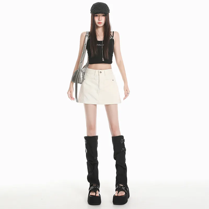 Mm Denim Short Skirts Women's-6