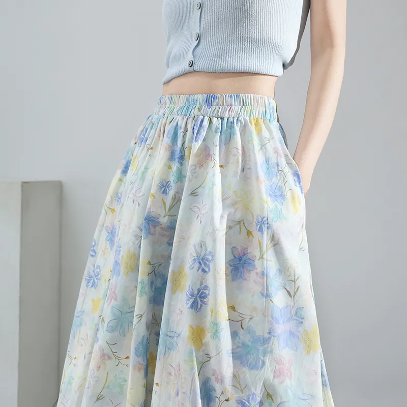 Mm Casual Long Skirts Women's-9