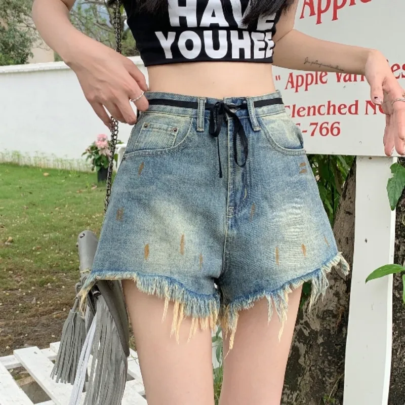 MM Denim Shorts Women's Nostalgic Blue-2