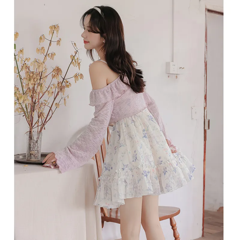 Mm Two Piece Skirt Sets Women's-0