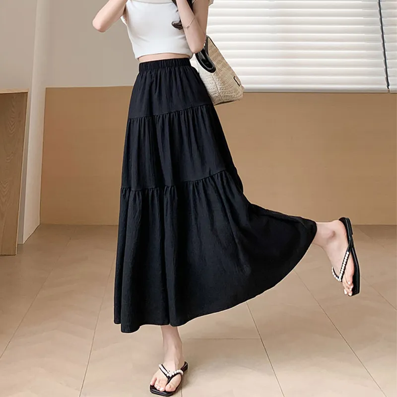 Mm Casual Long Skirts Women's-4