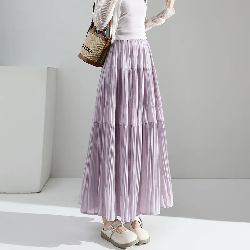 Mm Casual Long Skirts Women's-17