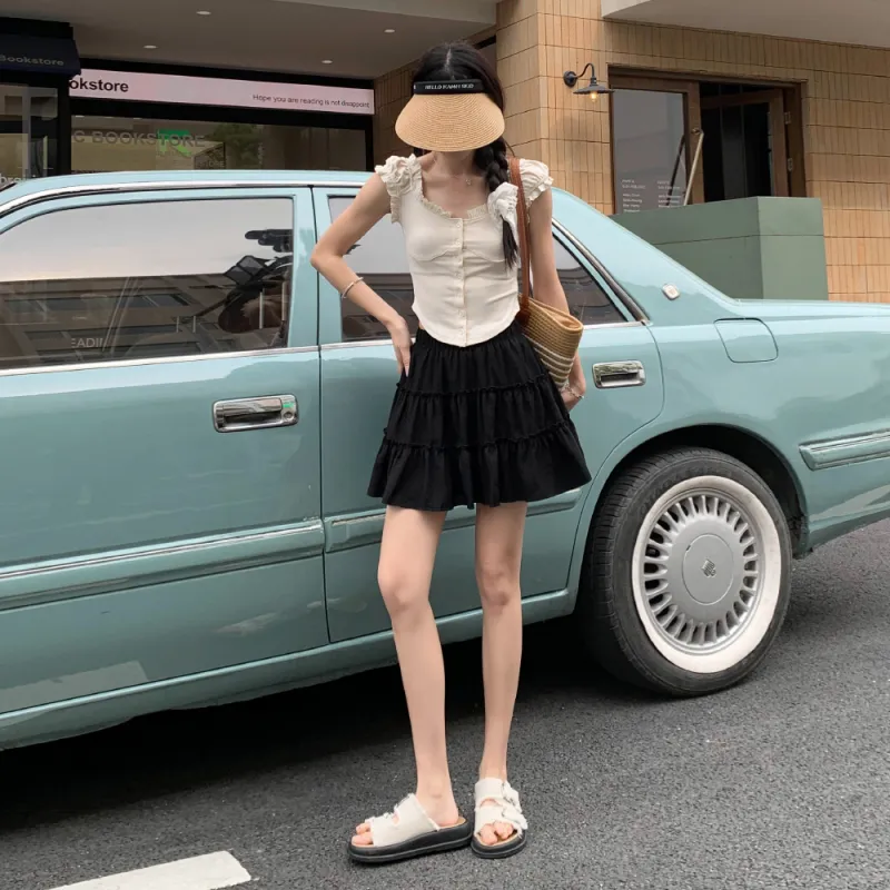 Mm Casual Short Skirts Women's-9
