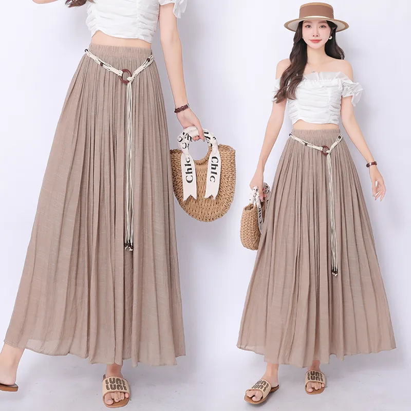Mm Casual Long Skirts Women's-5
