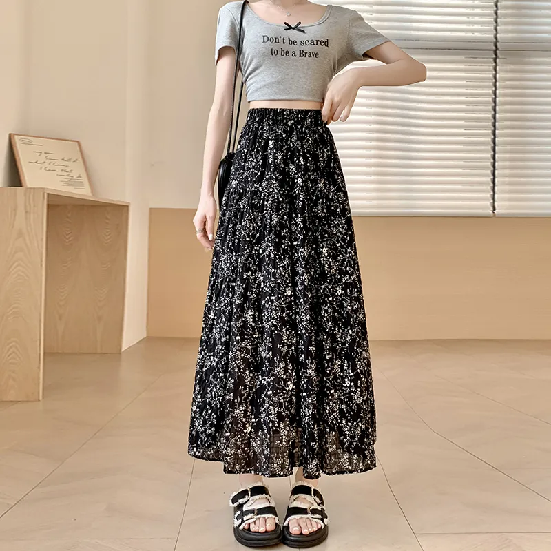 Mm Casual Long Skirts Women's-3
