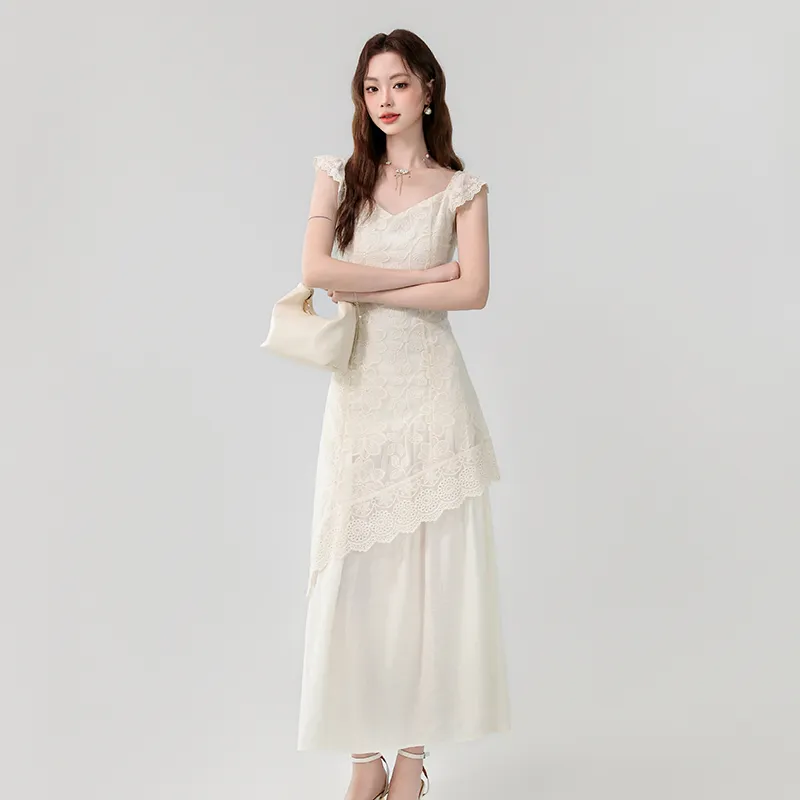 Mm Slip Dresses Women's Apricot-2