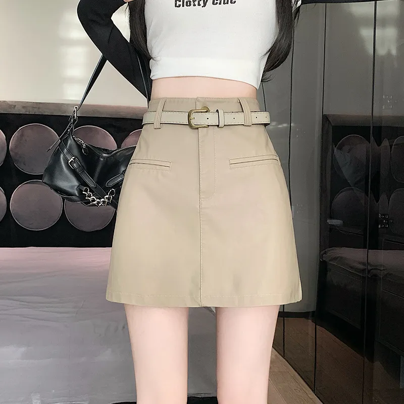 MM Leather Short Skirts Women's-7
