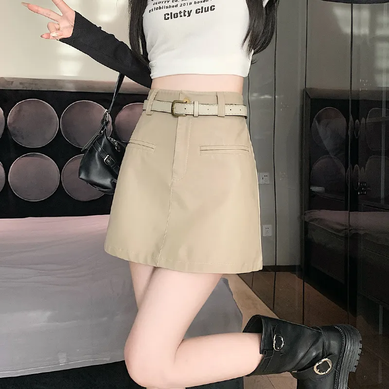 MM Leather Short Skirts Women's-9